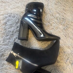 The Kooples Glossy Black Heeled Boots
